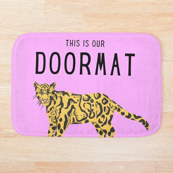 This is our doormat designer doormat with panter Bath Mat