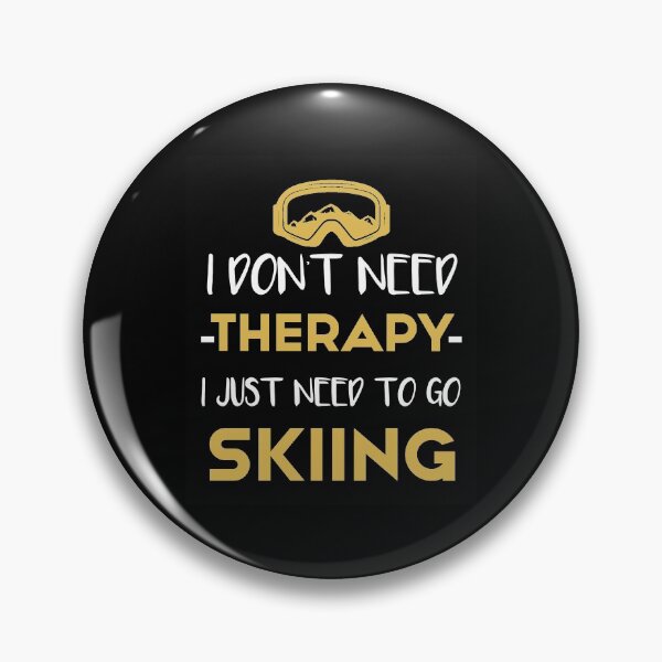 Item preview, I Don't Need Therapy I Just Need To Go Skiing T-shirt -  Golden Cute Ski Lover present Shirt designed and sold by NewDayDesigns.