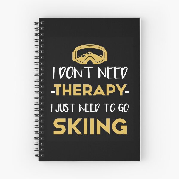 Item preview, I Don't Need Therapy I Just Need To Go Skiing T-shirt -  Golden Cute Ski Lover present Shirt designed and sold by NewDayDesigns.