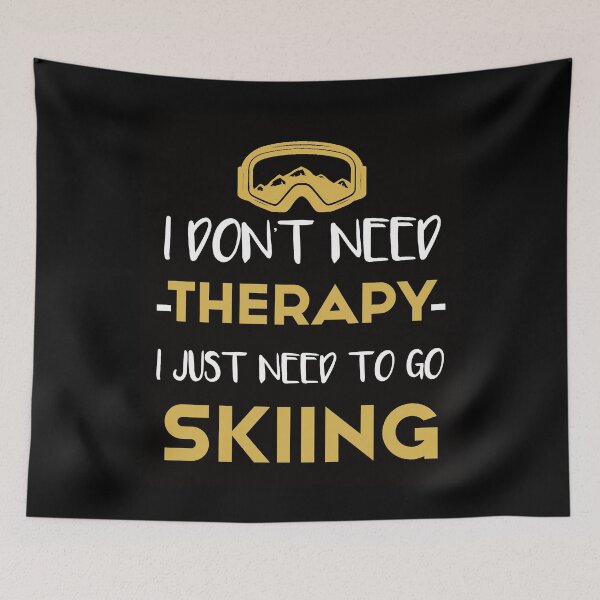 Item preview, I Don't Need Therapy I Just Need To Go Skiing T-shirt -  Golden Cute Ski Lover present Shirt designed and sold by NewDayDesigns.