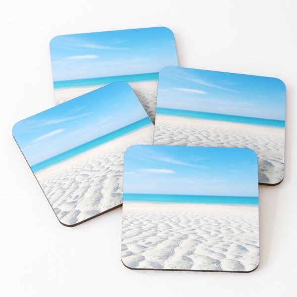 Item preview, White Sand Landscape With Sea Background designed and sold by JTS STORE.