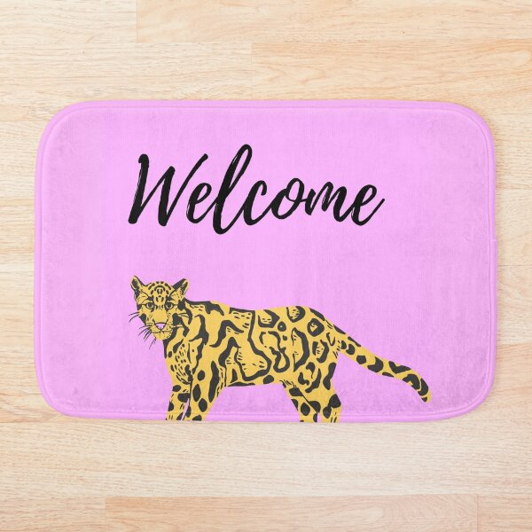 Item preview, Welcome doormat designer doormat with panter designed and sold by The-Cat-Shop.