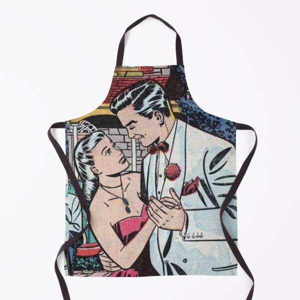 Item preview, A couple in liove Vintage romance pop art designed and sold by Vintage Designs +.