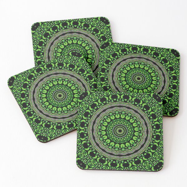 Item preview, Vivid Green Wheels Within Vivid Green Wheels designed and sold by Geoff Treagus.