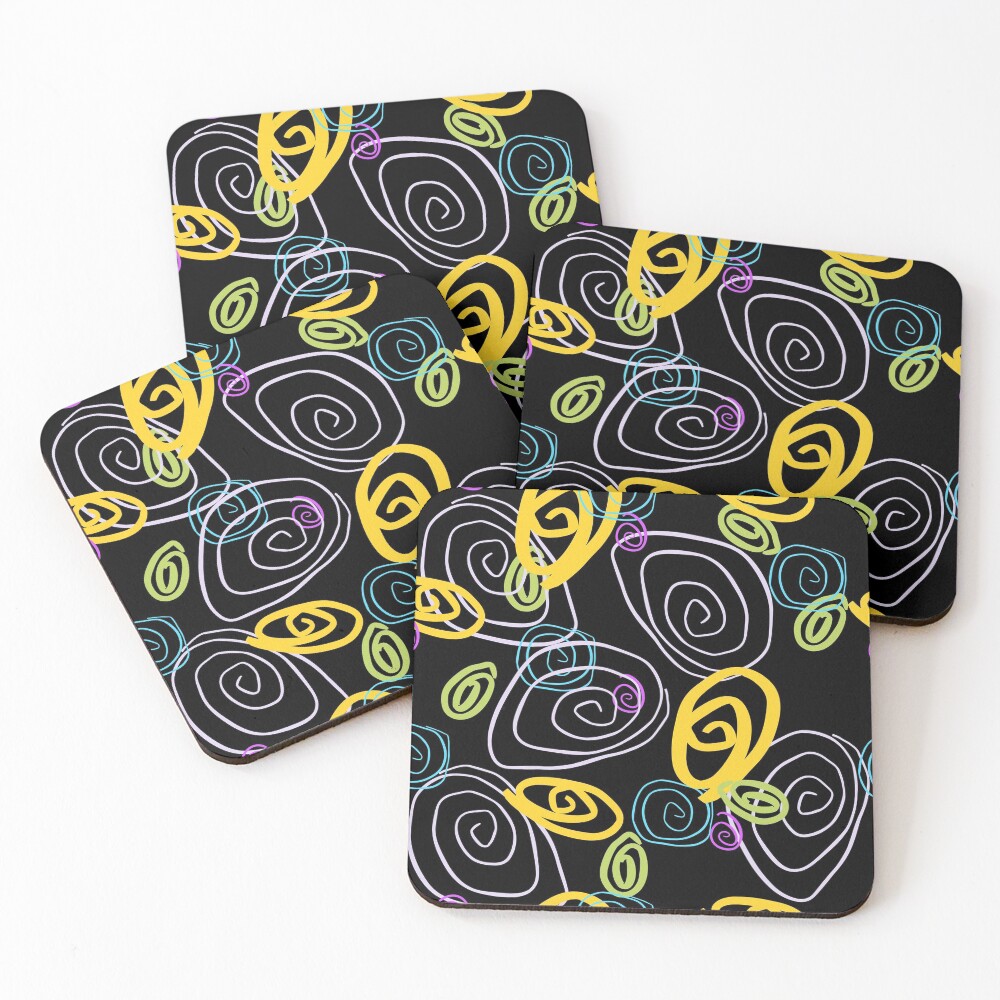 Item preview, Coasters (Set of 4) designed and sold by CalicoCatCyber.
