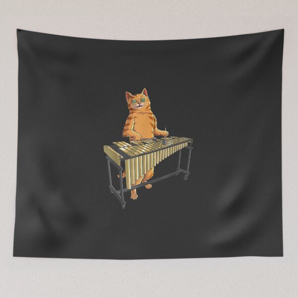 Item preview, Funny Cat Playing Vibraphone designed and sold by leannerico94.