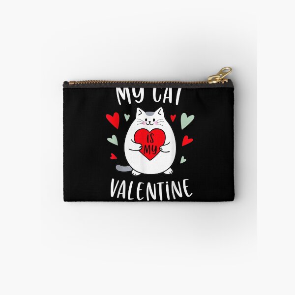 Item preview, My Cat Is My Valentine Kitten Lover Heart designed and sold by PrintexDesigns.