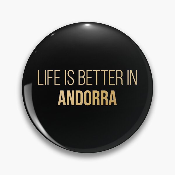 Item preview, Life is better in Andorra in Gold designed and sold by XCIV.