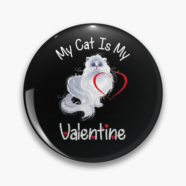 Item preview, My Cat Is My Valentine Kitten Lover Heart designed and sold by PrintexDesigns.