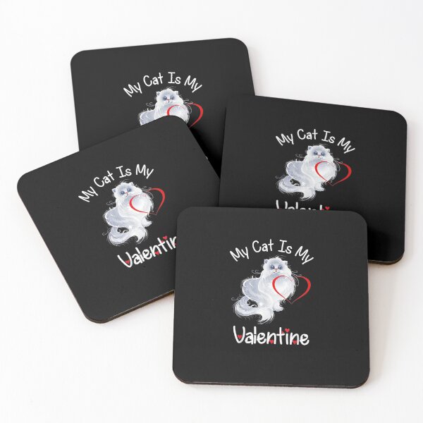 Item preview, My Cat Is My Valentine Kitten Lover Heart designed and sold by PrintexDesigns.