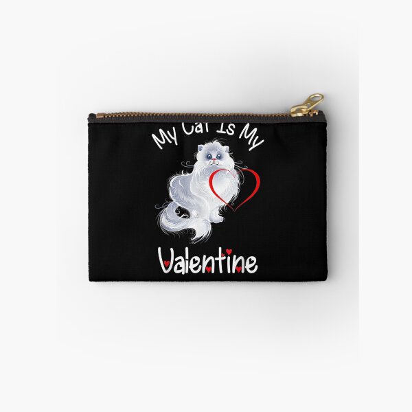 Item preview, My Cat Is My Valentine Kitten Lover Heart designed and sold by PrintexDesigns.