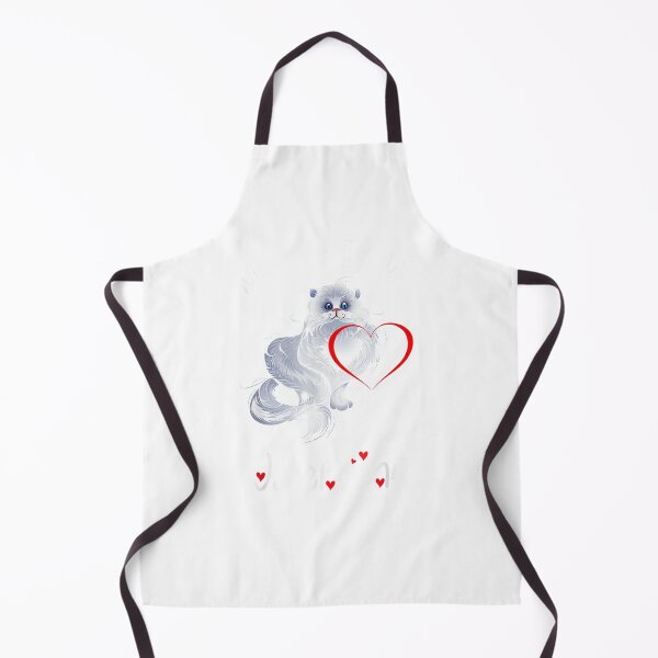 Item preview, My Cat Is My Valentine Kitten Lover Heart designed and sold by PrintexDesigns.