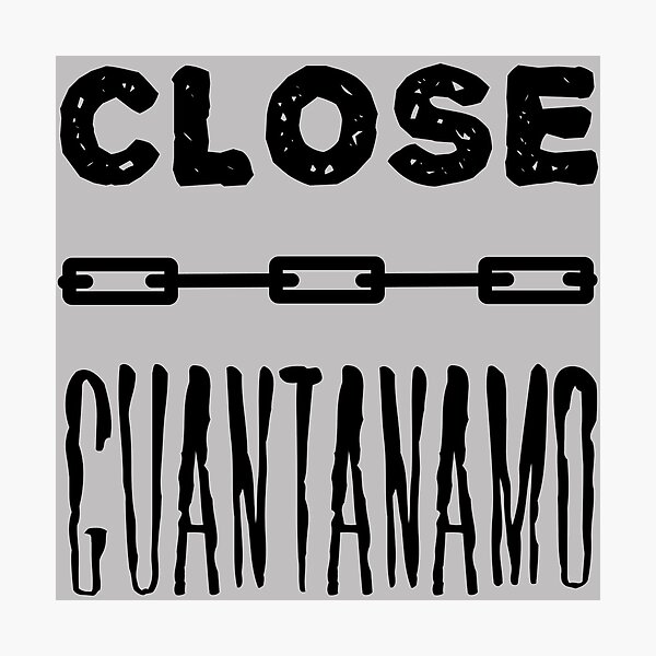 Item preview, Close Guantamo (Black) designed and sold by Graograman.