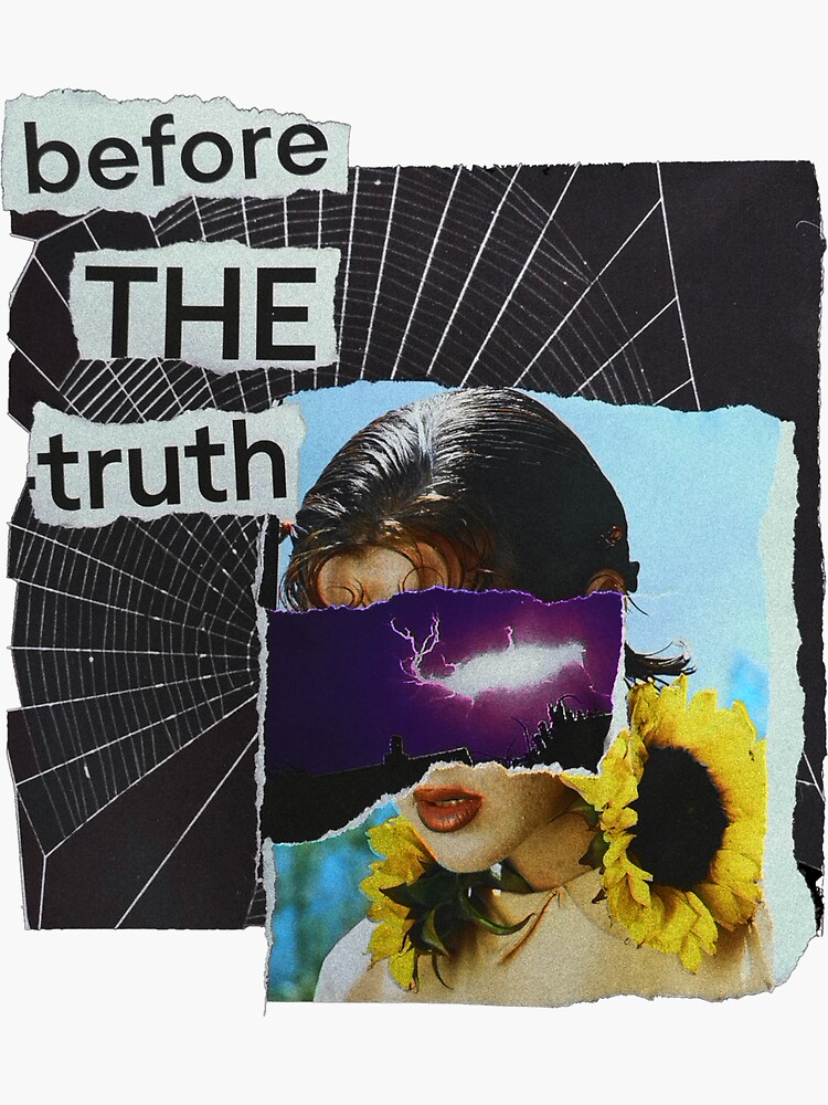 « BEFORE THE TRUTH, MIXED MEDIA COLLAGE » par samouraicoop