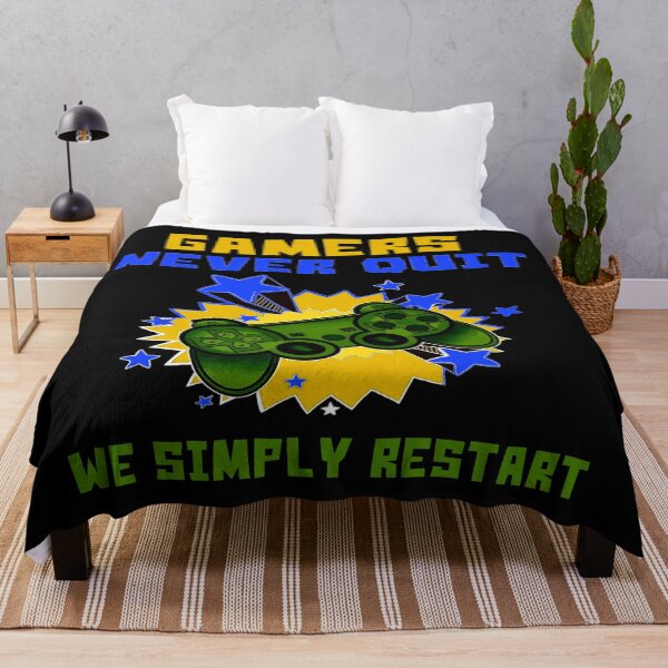 Item preview, Gamers Never Quit We Simply Restart designed and sold by JOE4SHOP.