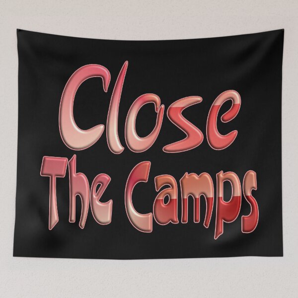 Item preview,  CLOSE THE CAMPS RESPECT HUMAN RIGHTS FREE UYGHURS designed and sold by Ralek.