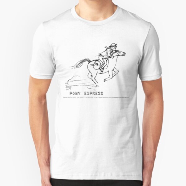 pony express Slim Fit T-Shirt