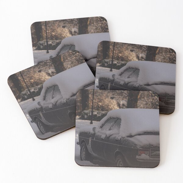 Item preview, Classic Car Snow Street Photography designed and sold by SMYTO.