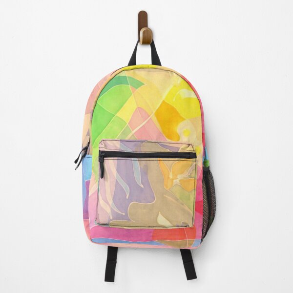Item preview, Cubist Pastel with Bird of Paradise by Alejandra Amerena designed and sold by Alejandra Amerena.