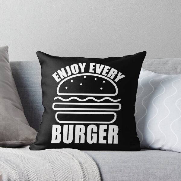 Item preview, Enjoy Every Burger Funny Quote designed and sold by kayodeDesign.