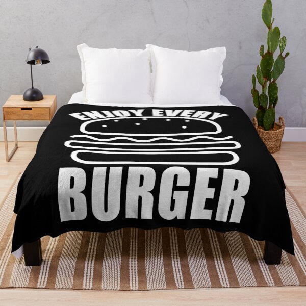 Item preview, Enjoy Every Burger Funny Quote designed and sold by kayodeDesign.