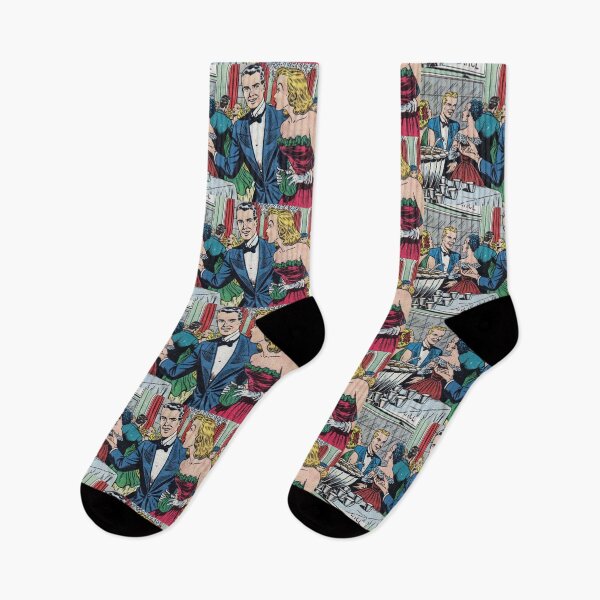 Item preview,  A couple in liove  Vintage romance pop art designed and sold by Vintage Designs +.
