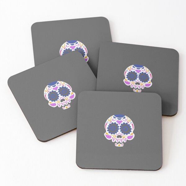 Item preview, Colorful skull, with dark background designed and sold by NaturaFotos.