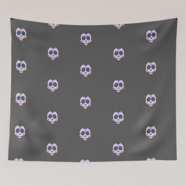 Item preview, Colorful skull, with dark background designed and sold by NaturaFotos.