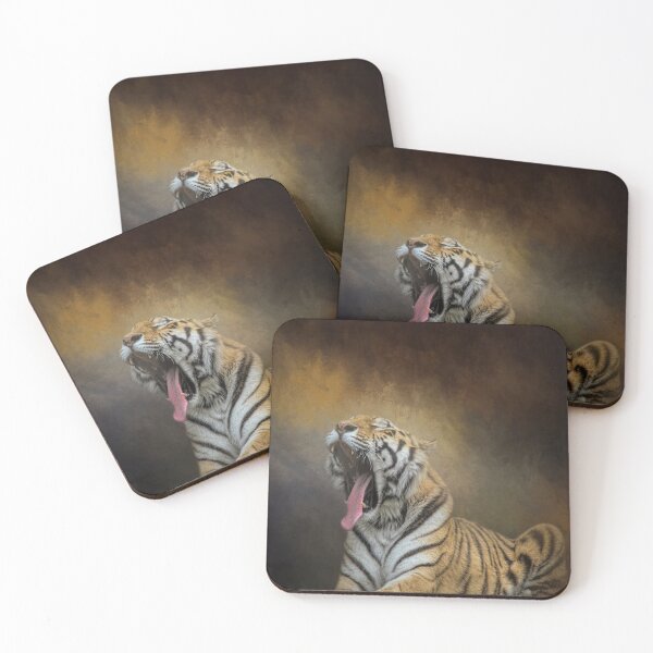 Item preview, Yawning Siberian Tiger designed and sold by Elisabeth Lucas.