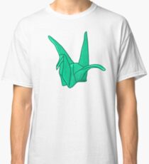 Green Origami Crane Classic T-Shirt