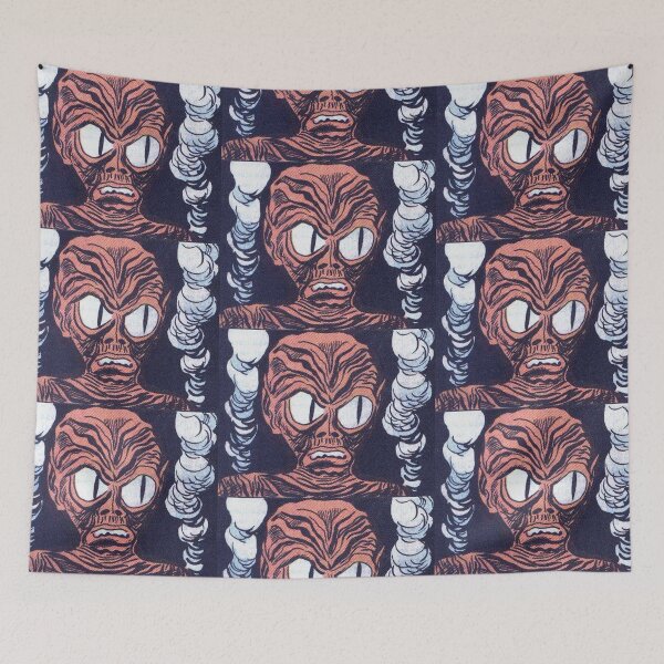 Item preview, Evil Alien Vintage illustration designed and sold by Vintage Designs +.
