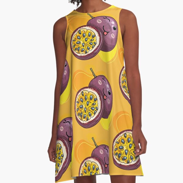 Kawaii Passionfruit A-Line Dress