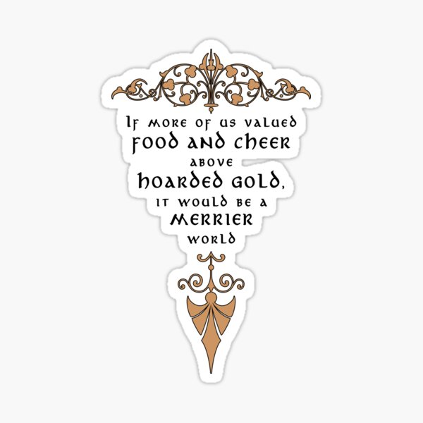 Food & Cheer Quote - To.l.kien Sticker