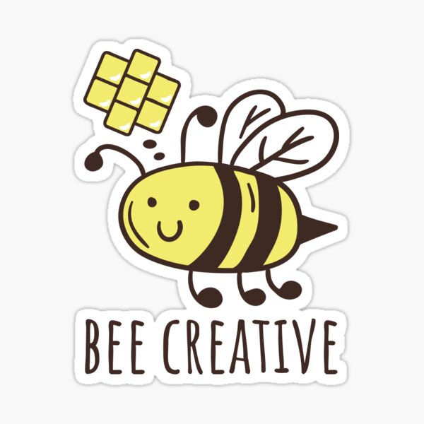 Honey Bee Sticker - Bee Creative