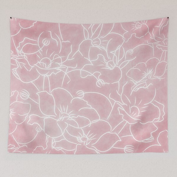 Item preview, White Flowers on Pink designed and sold by arialiuia.