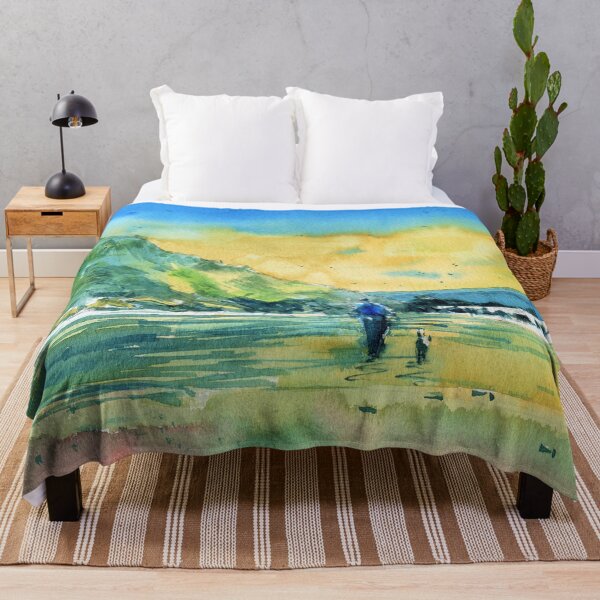 Item preview, Beach Landscape - Walking the dog designed and sold by darrenyeoart.