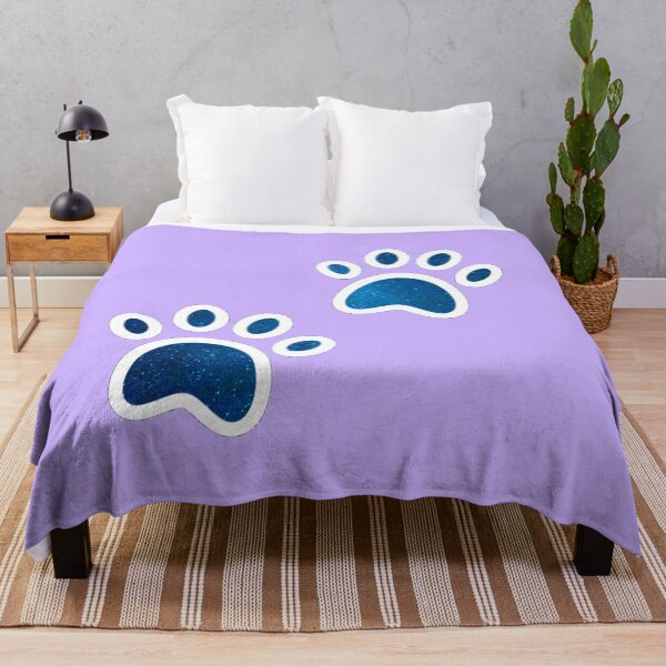 Item preview, sparkling blue dog paw print designed and sold by HR-the-Chemist.