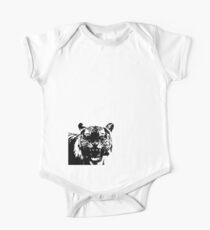 Monochrome Tiger One Piece - Short Sleeve