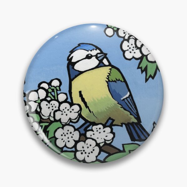 Item preview,  Blossom and Blue Tits designed and sold by Deborah Kindred.