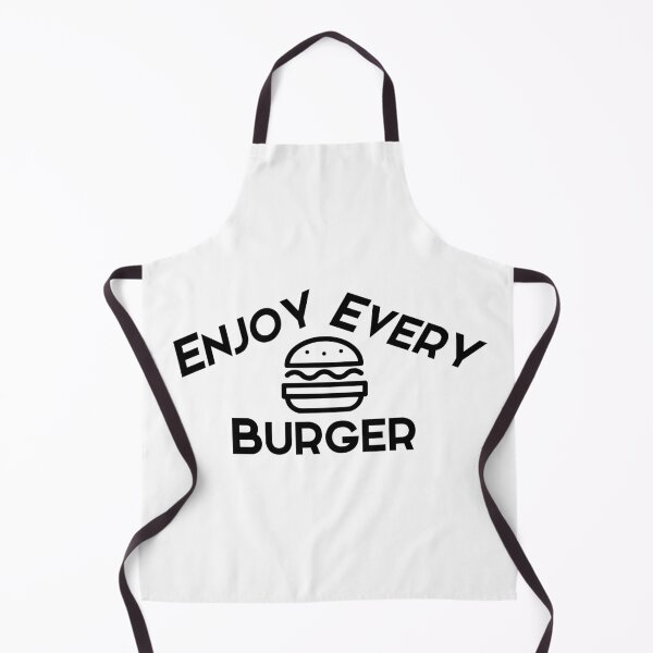 Item preview, Enjoy every burger black text designed and sold by wiggy38.