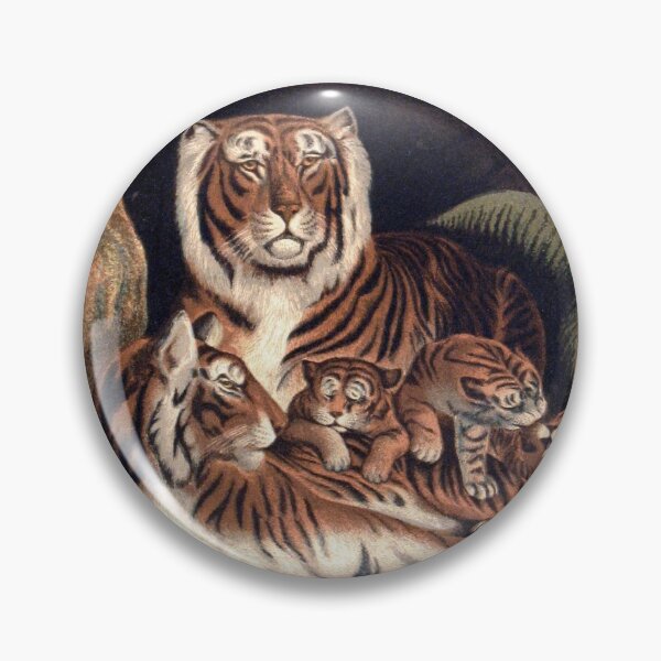 Artikelvorschau, Cute family of Tigers illustration entworfen und verkauft von Vintage Designs +.