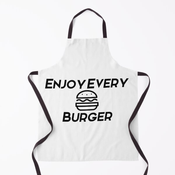Item preview, Enjoy every burger black text designed and sold by wiggy38.