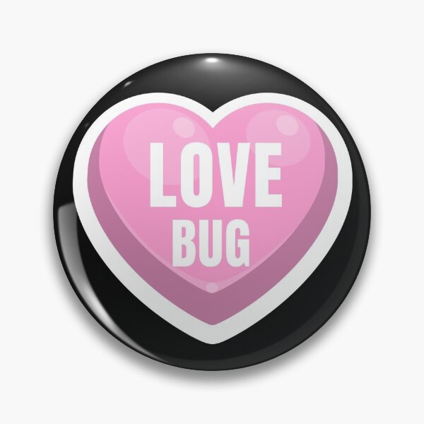 Item preview, Love Bug Valentine Candy Hearts, Pink Heat, Love Bug designed and sold by DiscGolfTees.