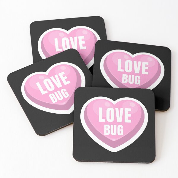 Item preview, Love Bug Valentine Candy Hearts, Pink Heat, Love Bug designed and sold by DiscGolfTees.