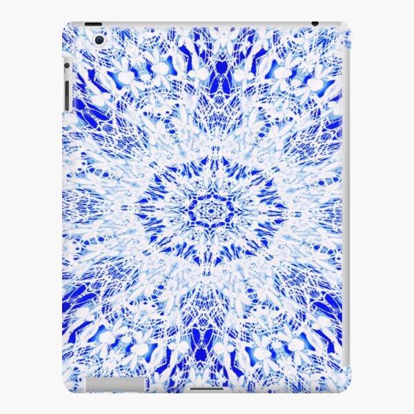 White Lace Round Mandala iPad Snap Case