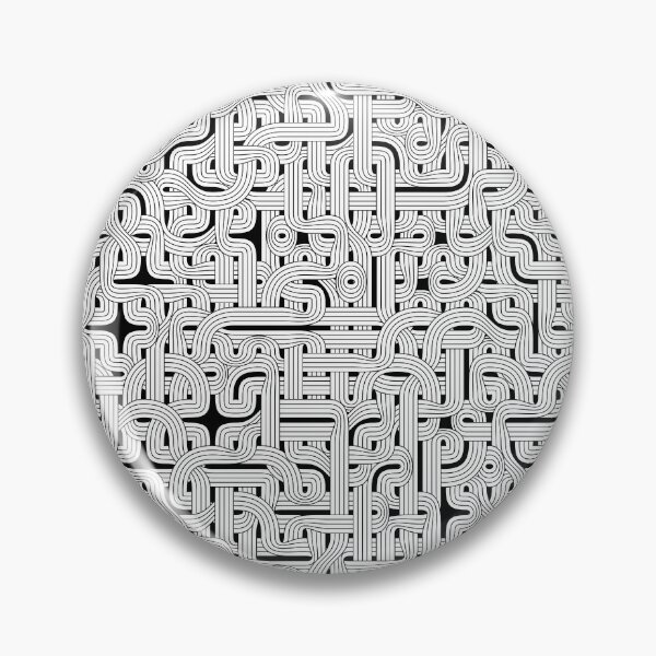 Item preview, Abstract White Hexagon Bezier Truchet Tiles #1 designed and sold by Reinder Nijhoff.
