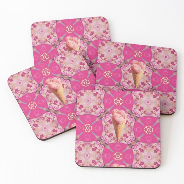 Item preview, Ice Cream art print, wallpaper pink, kids wall art, 2. designed and sold by ZenArt-Fern.