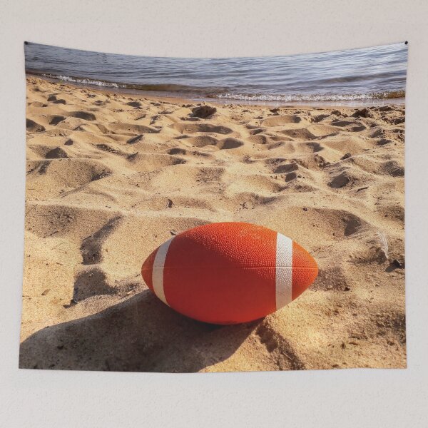 Item preview, Rugby ball on the beach Summer designed and sold by Tanja Dianova.