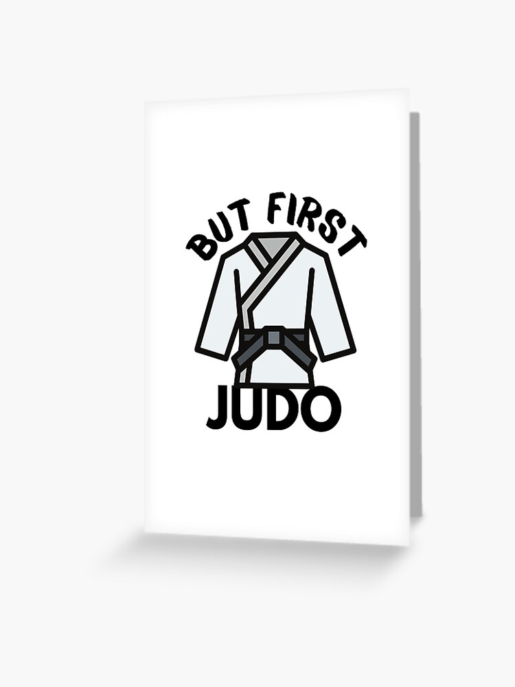 Carte de vœux for Sale avec l'œuvre « Ne sous-estimez jamais un vieil homme  qui connaît le judo, cadeau de judo » de l'artiste MyTeeHere