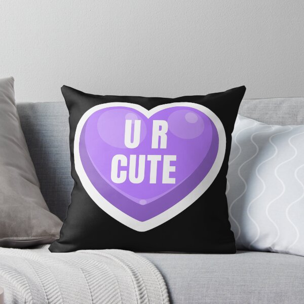 Item preview, U R Cute Valentine Candy Hearts, Valentine Conversation Purple Heart, UR Cute designed and sold by DiscGolfTees.